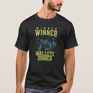 Camiseta Vencedor Walleye Janta pescado engraçado pescadore