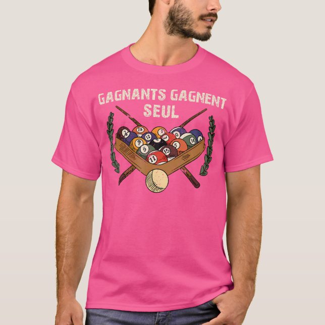 Camiseta Vencedores Apenas Snooker Billiard Balls (Frente)