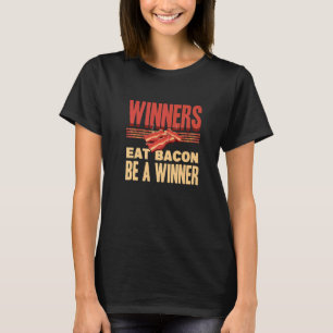 Camiseta Vencedores do Real Comem Bacon Entusiasta Pork Gri