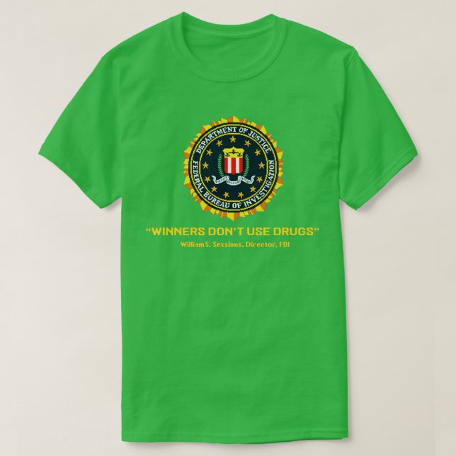Camiseta Vencedores não usam drogas (Frente do Design)