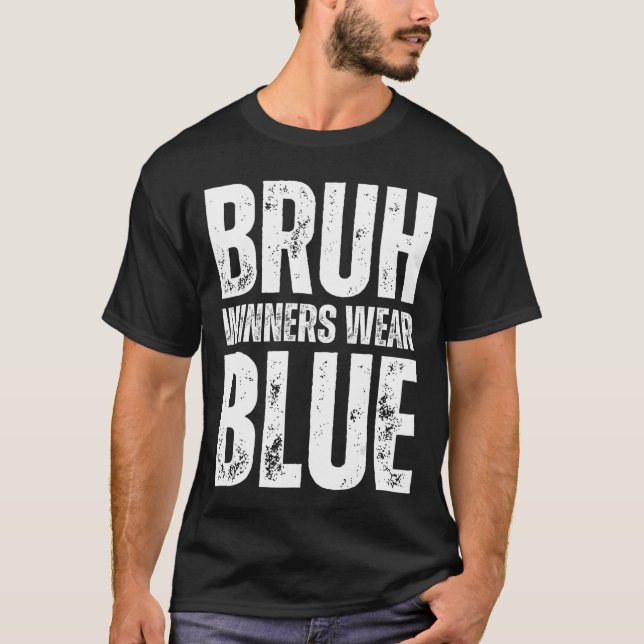 Camiseta Vencedores Usam Azul Semana do Espírito da Equipe  (Frente)