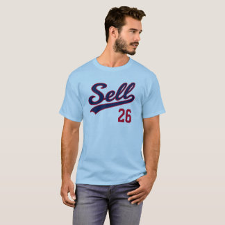 Camiseta Venda 26 Design de Fã de Beisebol Engraçado
