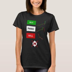 Camiseta Venda de Pânico do comprar Não Repetir estoques de