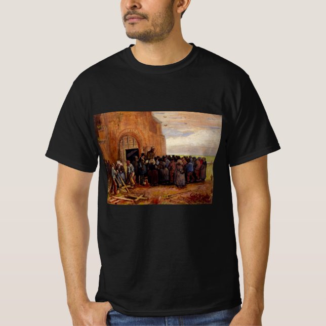 Camiseta Venda de sucata de edifícios por Vincent van Gogh (Frente)