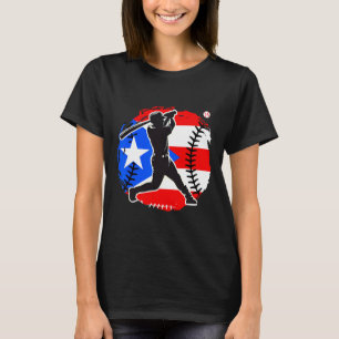 Camiseta Venda Jarro Bandeira de Porto Rico Softbol Porto-R