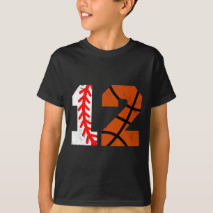 Camiseta Venda Jersey Número 12 Sketll Divertido Aniversári