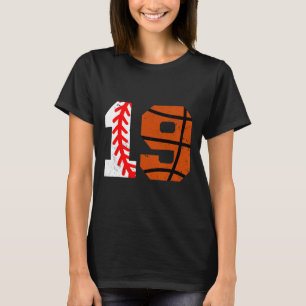 Camiseta Venda Jersey Número 19 Sketll Engraçado Aniversári