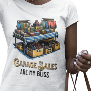 Camiseta Vendas de Garagem São Minha Felicidade