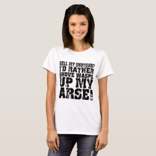 Camiseta Vende-Me A Galeria, Sens Engraçados Caçando Clay