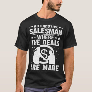 Camiseta Vendedor Automotivo Onde São Efetuados Os Contrato