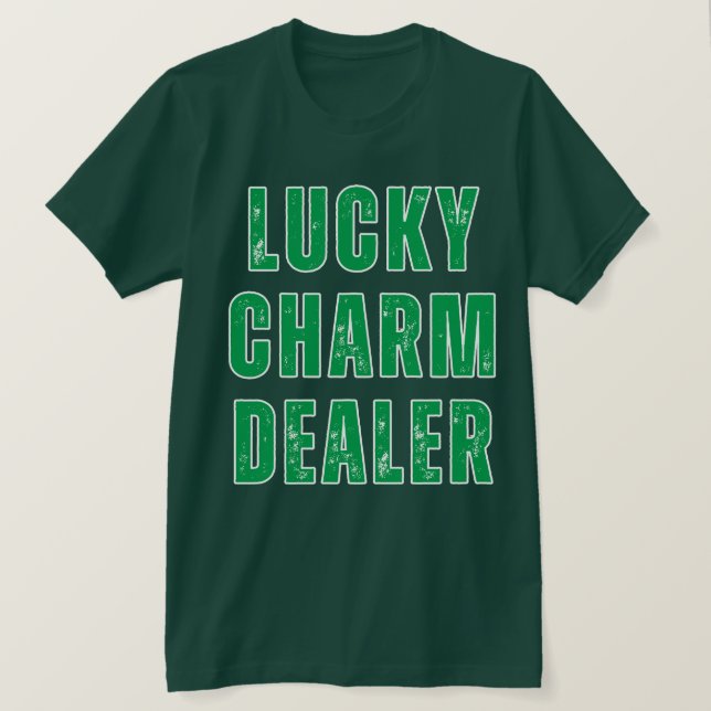 Camiseta Vendedor de amuletos da sorte (Frente do Design)