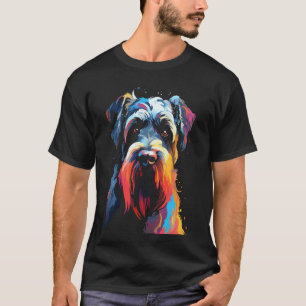 Camiseta Vendedor de animais de estimação gigante schnauzer