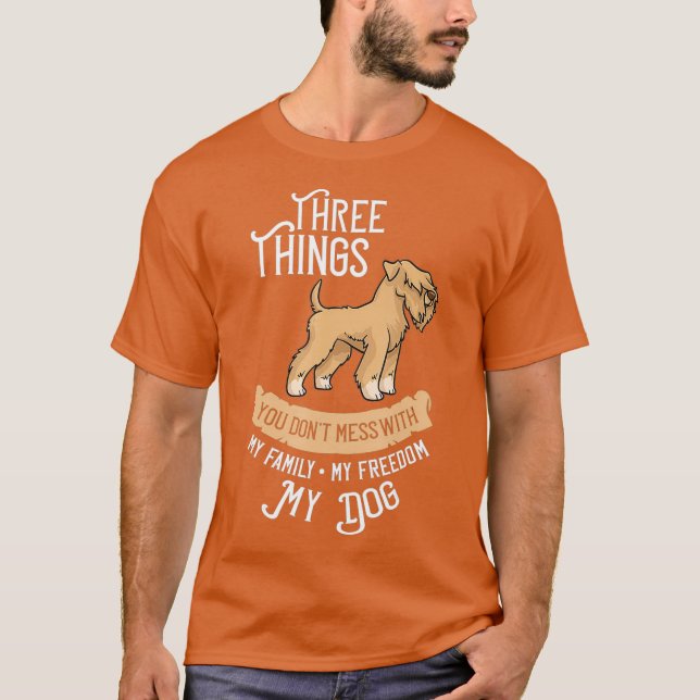 Camiseta Vendedor de Cachorros de Terrier, de Roda Molhada (Frente)