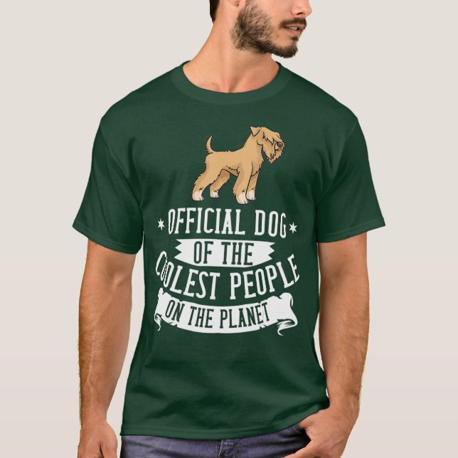 Camiseta Vendedor de Cachorros de Terrier, de Roda Molhada (Frente)