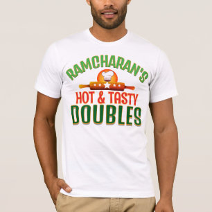 Camiseta Vendedor de DOUBLES – Comida de Rua Quente e Sabor
