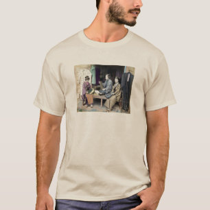 Camiseta Vendedor de Tecidos do Japão 1870