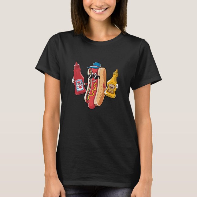 Camiseta Vendedores de Cachorro Quente Caminhão de Comida M (Frente)