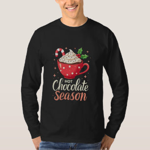Camiseta Vendedores de Natal da estação de chocolate quente