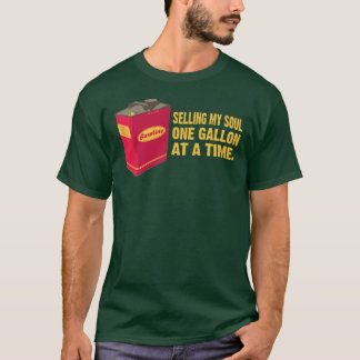 Camiseta Vendendo minha alma - tipo amarelo