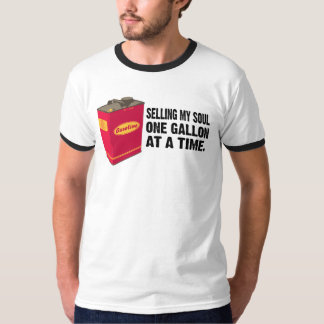 Camiseta Vendendo minha alma - tipo preto