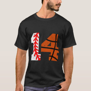 Camiseta Vender Jersey Número 14 Sketll Divertido Aniversár