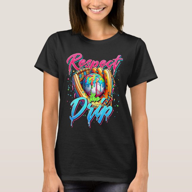 Camiseta Vender Rapazes Drip Sorvete Jovens Respeitam O Dr. (Frente)
