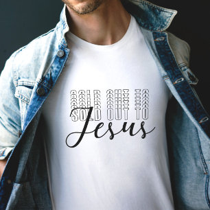 Camiseta Vendido Para Jesus, Brancos Religiosos Baseados Na