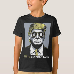 Camiseta Vendo Crypto Claramente Bitcoin Trump Humor