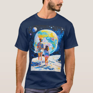 Camiseta Vendo um planeta enquanto está em outro