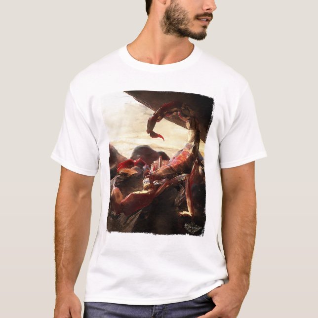 Camiseta Veneno vermelho do escorpião (Frente)