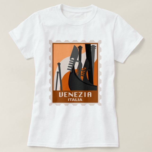 Camiseta Veneza Itália, Veneza Itália, Vintage Italiano (Frente do Design)