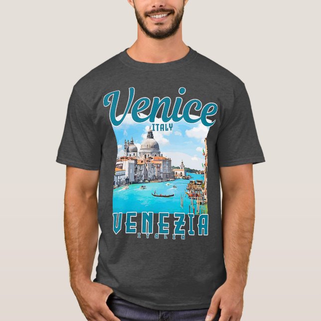 Camiseta Veneza Itália Venezia Itália Vintage Dotação Itali (Frente)