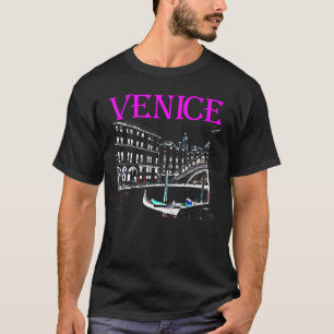 Camiseta Veneza Itália Viagem Rialto Ponte Gondolas Grand C