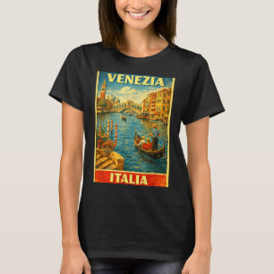 Camiseta Veneza Itália Viagem Vintage Veneza Design