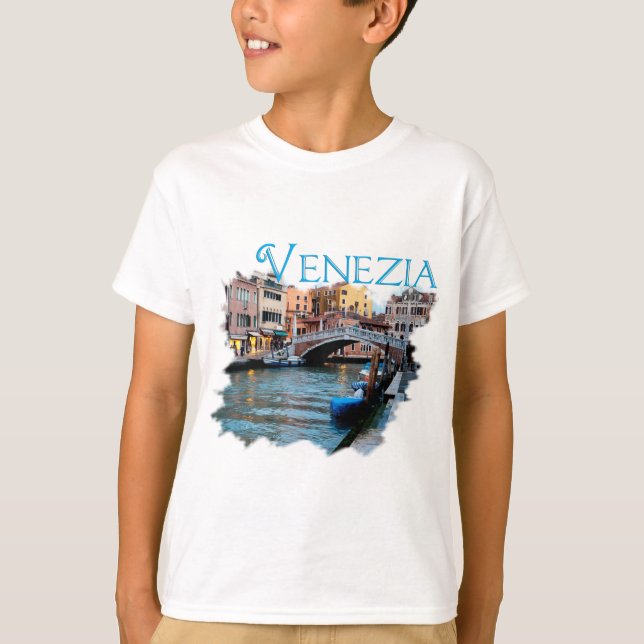 Camiseta Venezia, Itália: Ao longo do Canal (Frente)