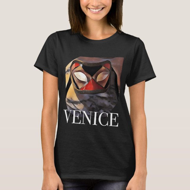 Camiseta Venezia Mask Venice Itália Holiday for Children Me (Frente)