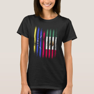 Camiseta Venezuela Bandeira México Cultivo Bandeiras do Paí