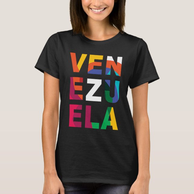 Camiseta Venezuela colorido (Frente)