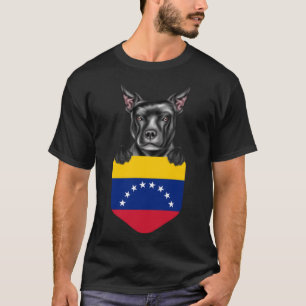 Camiseta Venezuela Flag Staffordshire Bull Terrier Dog P