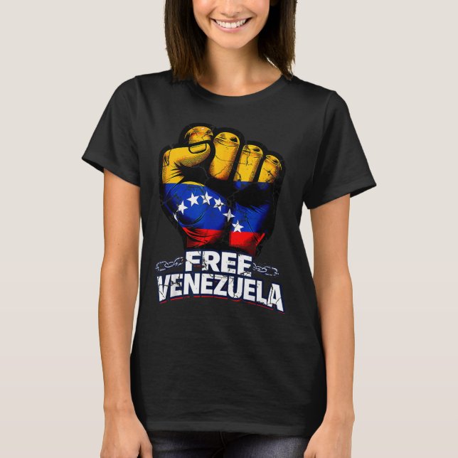 Camiseta Venezuela Flag Venezuela Libre 2026  (Frente)