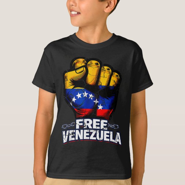 Camiseta Venezuela Flag Venezuela Libre 2026  (Frente)