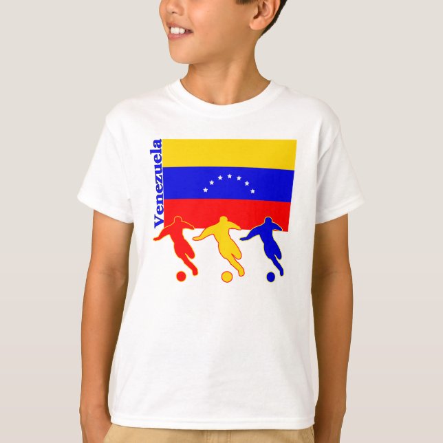Camiseta Venezuela - Jogadores de futebol (Frente)