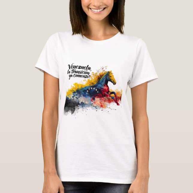 Camiseta Venezuela | La transición ya comenzó | Orgullo  (Frente)