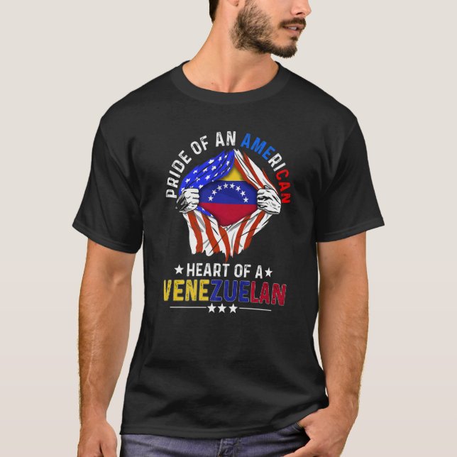 Camiseta Venezuela: Orgulho Estrangeiro venezuelano da Amér (Frente)
