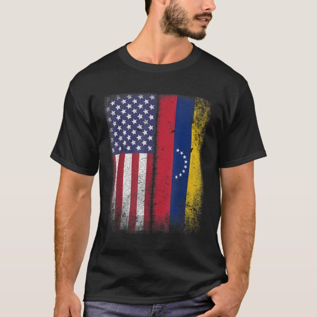 Camiseta Venezuela: Raízes Americanas Cultivam Venezuela Ba (Frente)