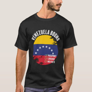Camiseta Venezuela Viagem venezuelano Flag Vac