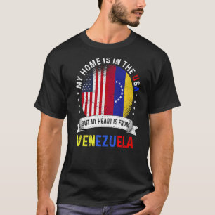 Camiseta venezuelano American Patriot Heart é de venezuel