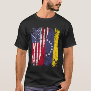 Camiseta Venezuelano domina metade da bandeira americana Ve