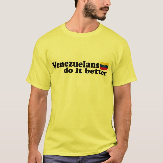Camiseta Venezuelanos fazem melhor (Frente)