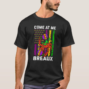 Camiseta Venha Atacar Me Breaux Lagostim Divertida Bandeira